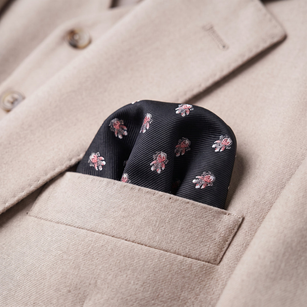 Scary Doll Pocket Square