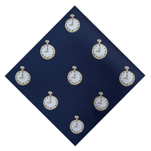 Clock Pocket Square