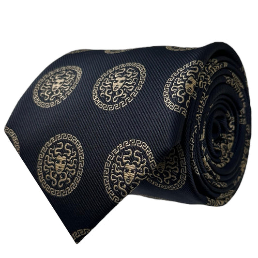 Medusa Tie Black & Gold