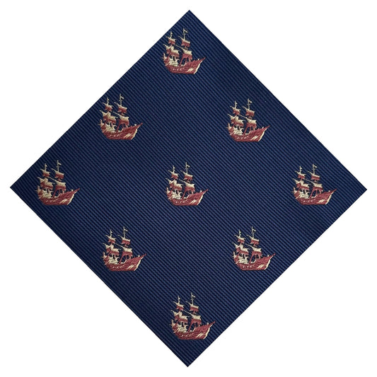 Nautical Sailing Ship Pocket Square