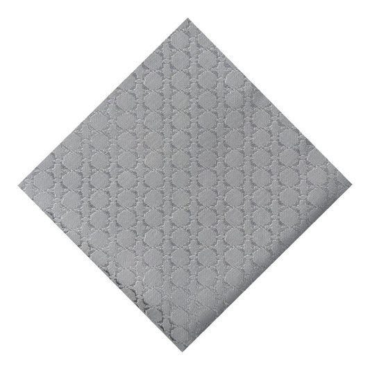 Grey Textured Pocket Square