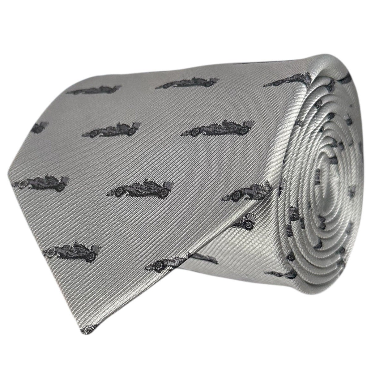 F1 Racing Car Tie Grey