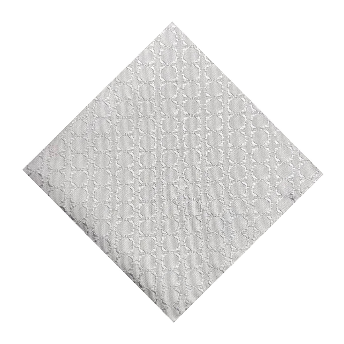 Light Grey Textured Pocket Square