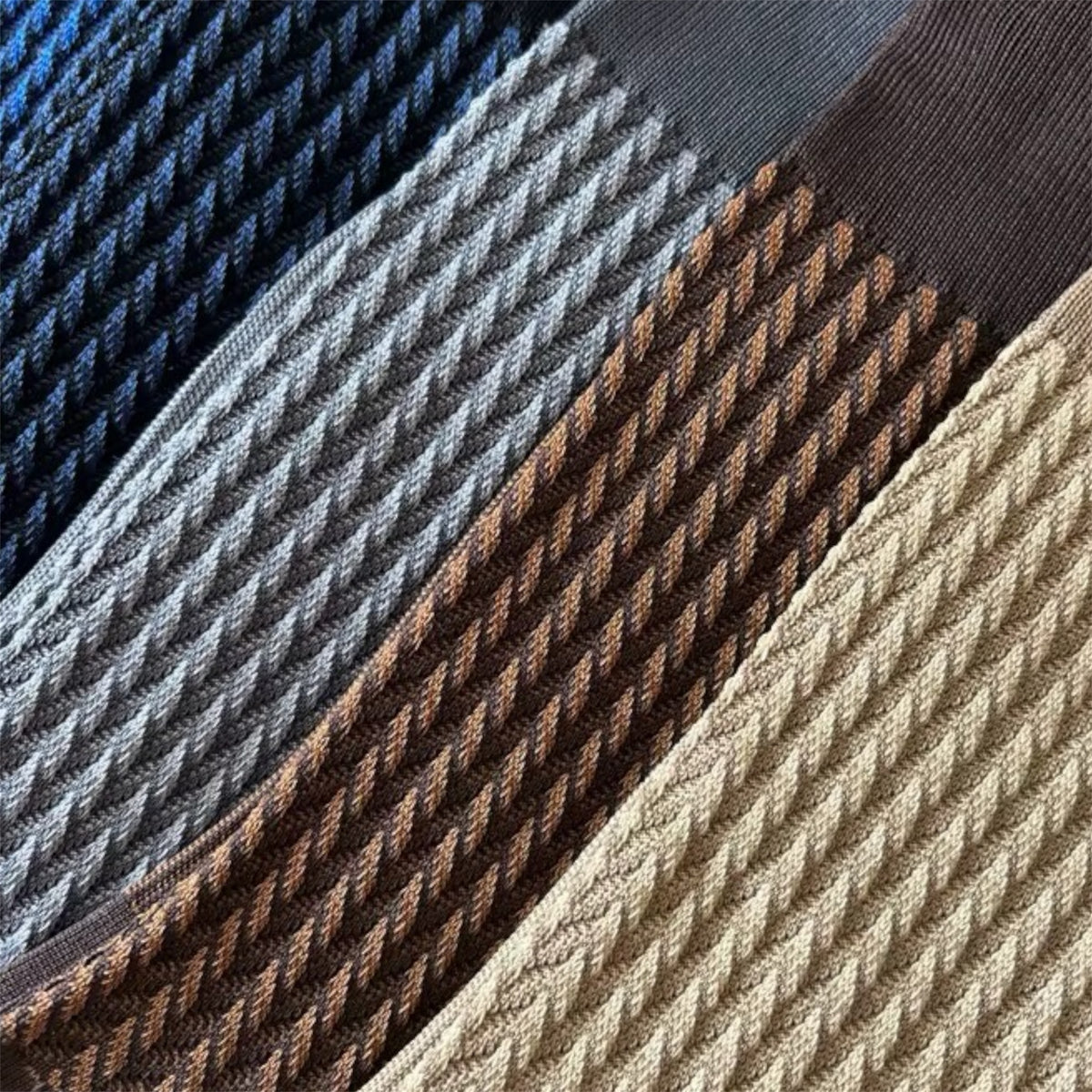 Blue Mercerised Twist Business Socks