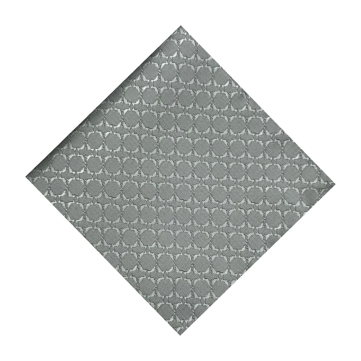 Steel Grey Textured Pocket Square