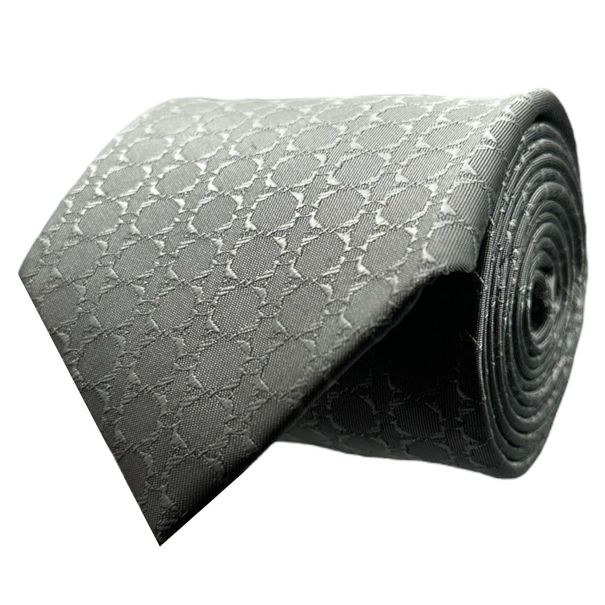 Steel Grey Textured Tie