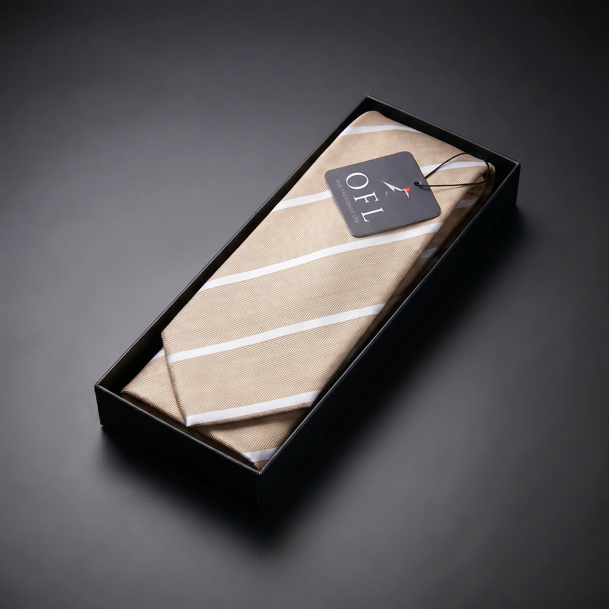 Cappuccino Stripe Tie - Hawksmoor Edit