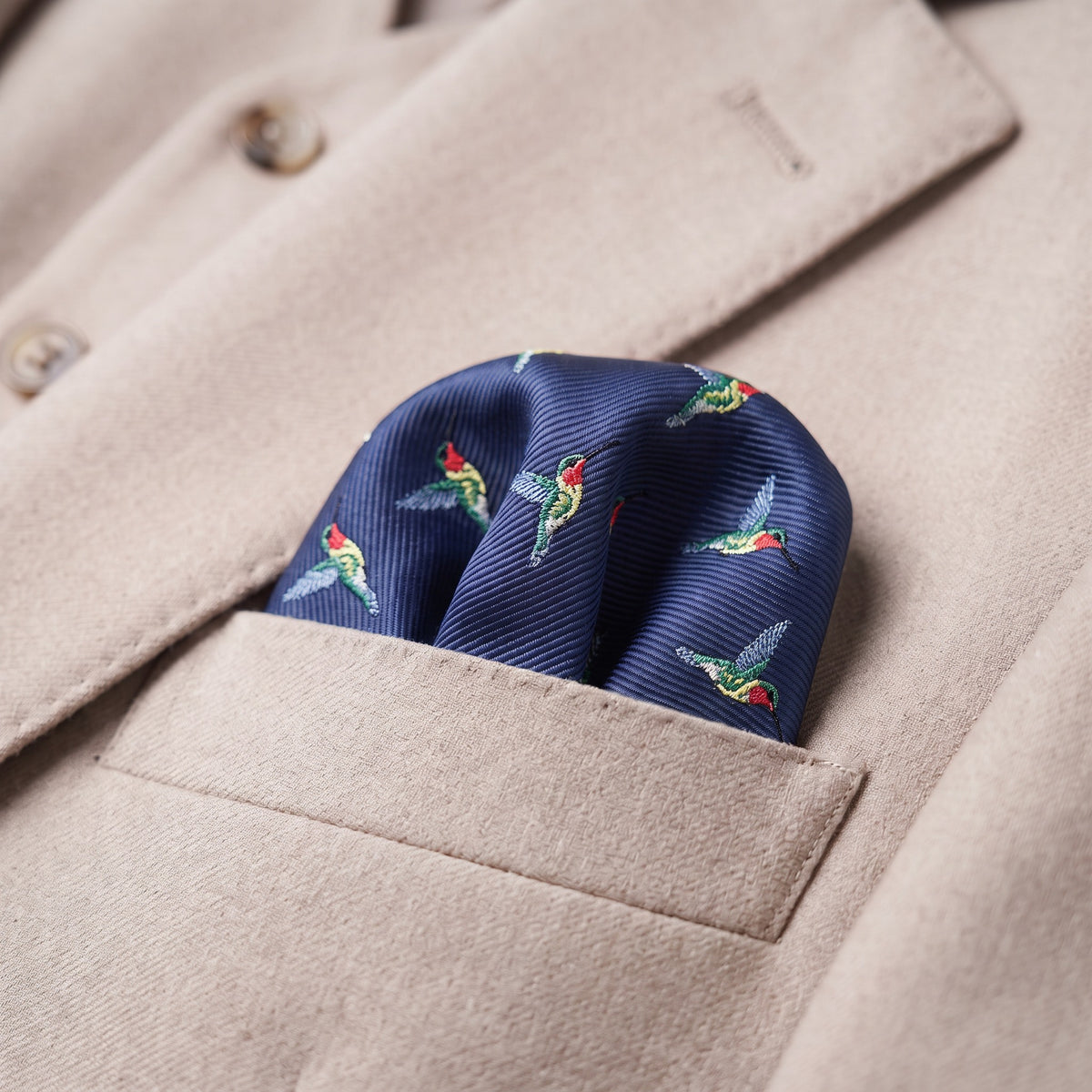 Hummingbird Pocket Square