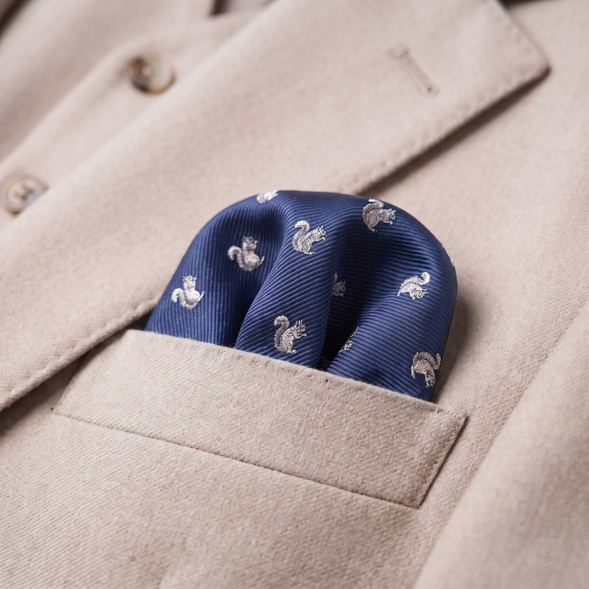 Squirrel Pocket Square