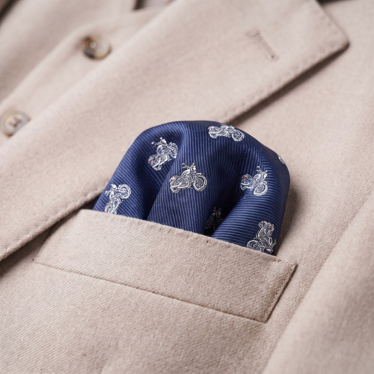Motorbike Pocket Square