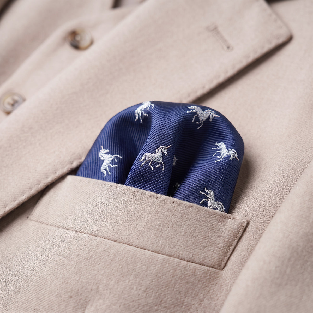Unicorn Pocket Square