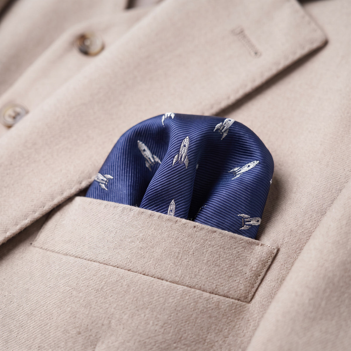 Rocket Pocket Square