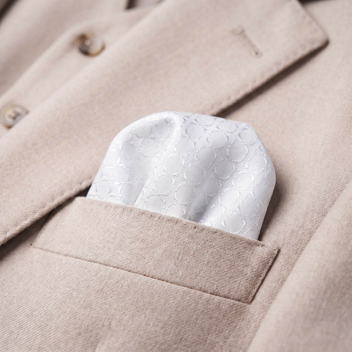 Light Blue Textured Pocket Square