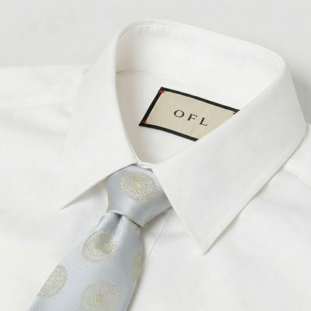 Medusa Tie Grey & Gold