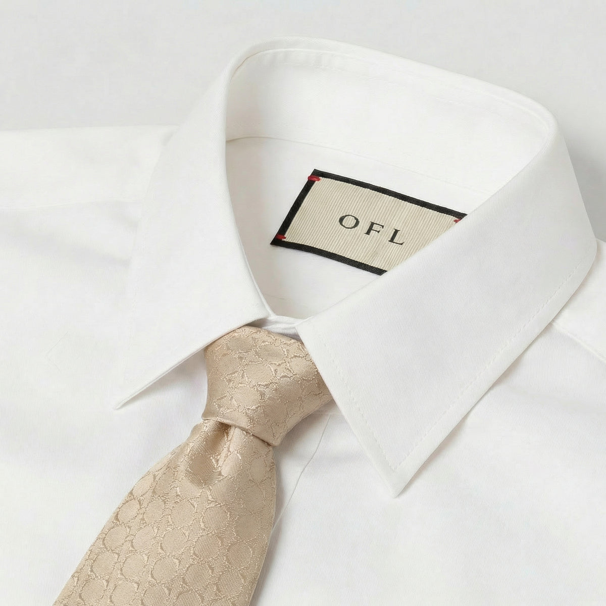 Beige Textured Tie