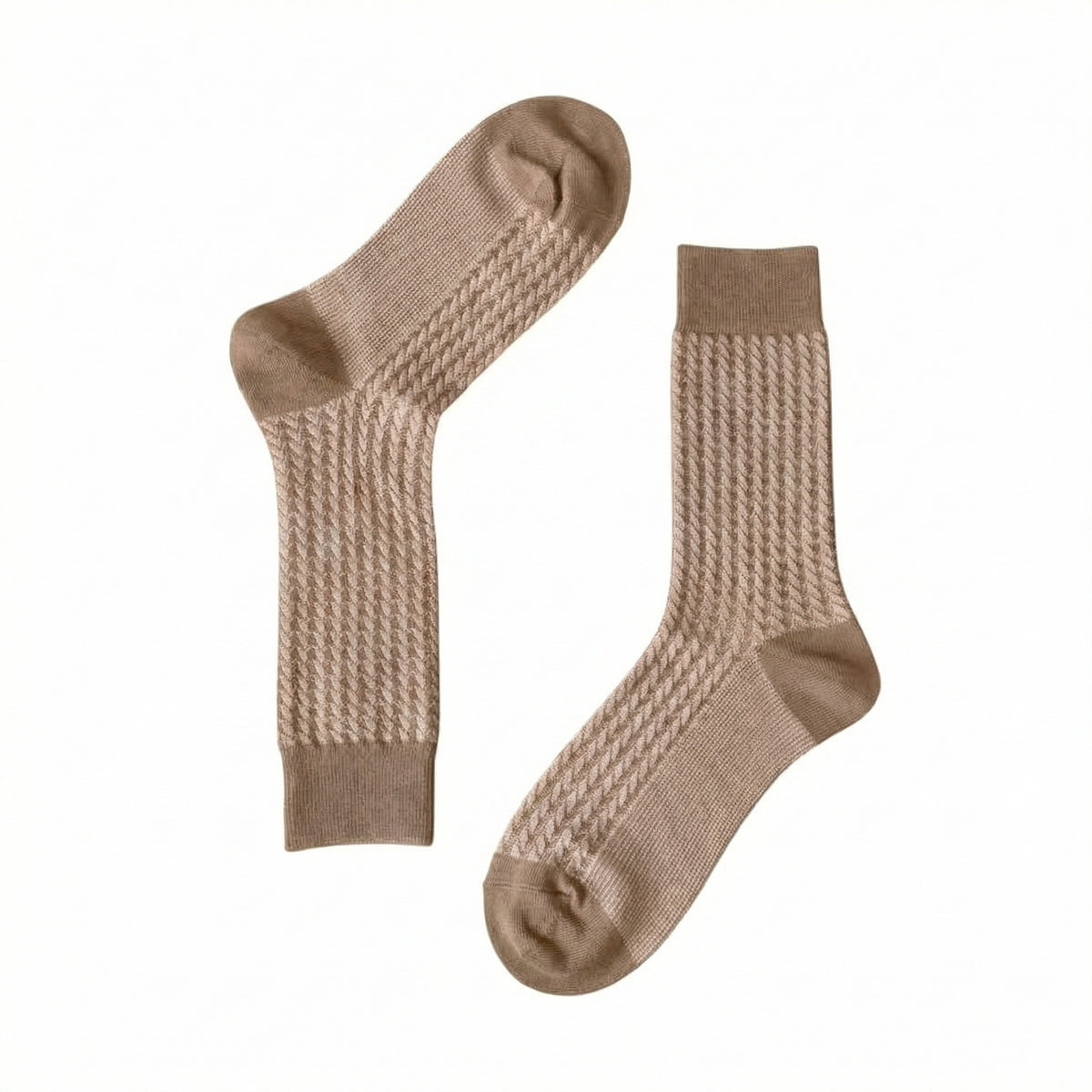 Light Khaki Mercerised Twist Business Socks