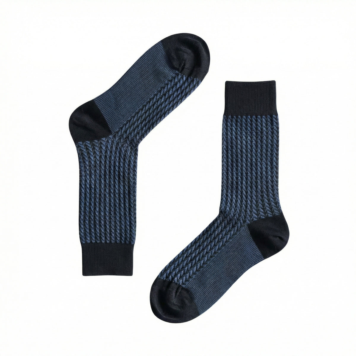 Navy Mercerised Twist Business Socks