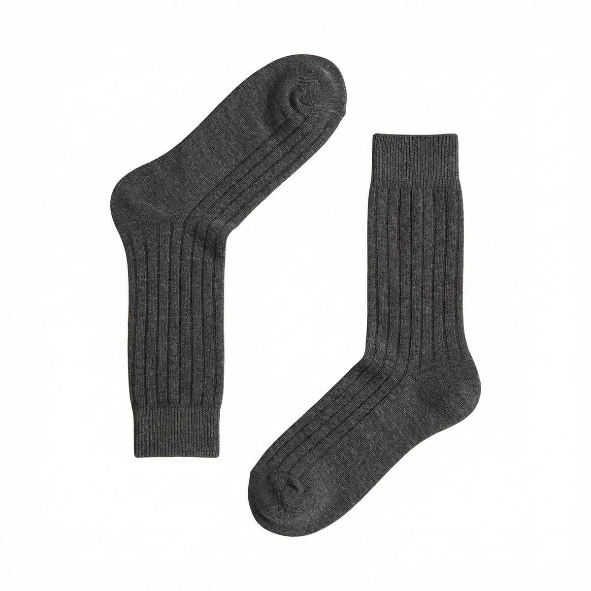 Dark Grey Smart Ribbed Socks