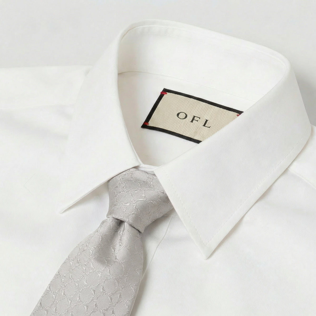 Light Grey Textured Tie