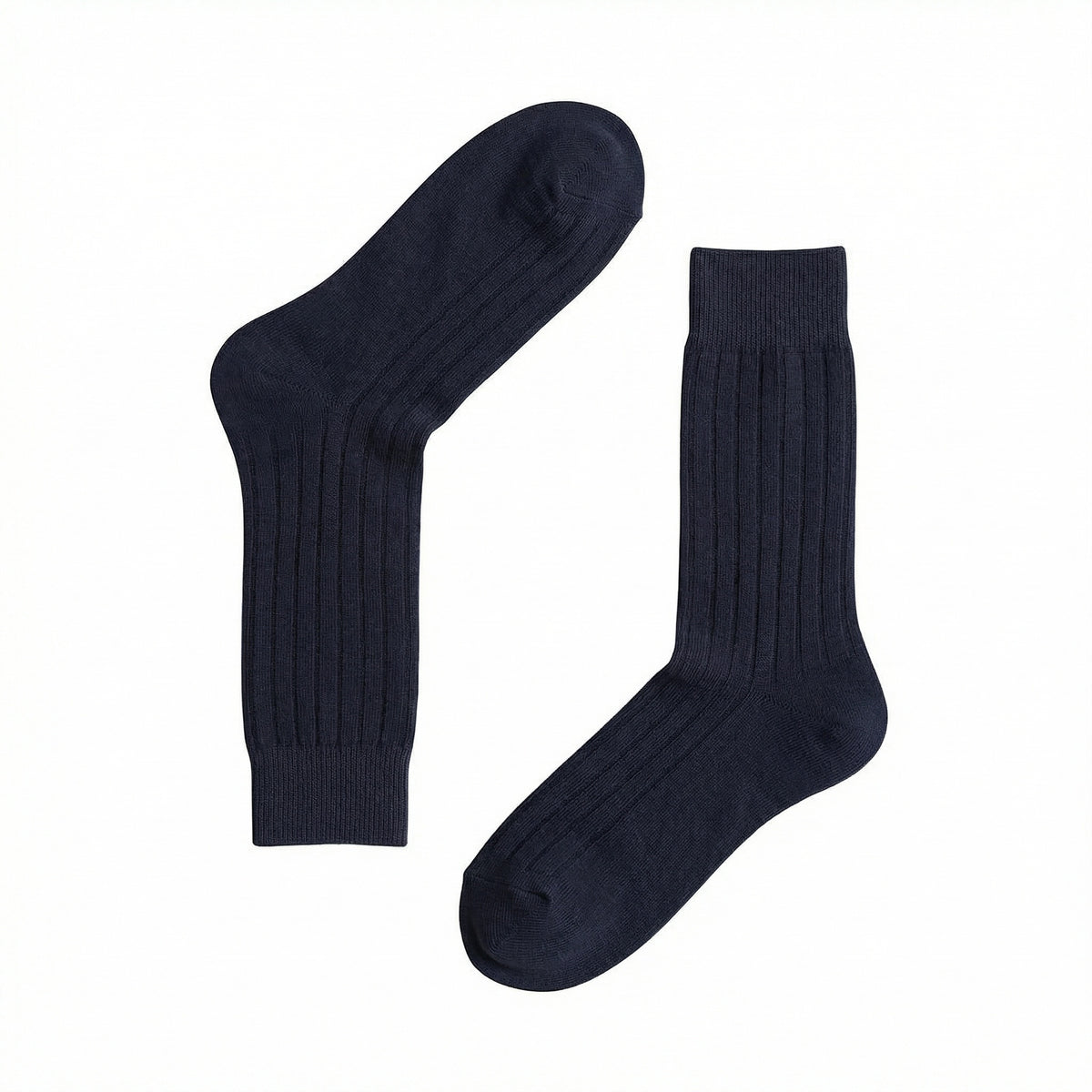 Navy Smart Ribbed Socks